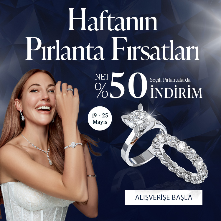 Pırlanta mücevher alışverişinizde ilk üyeliğe özel 1.000 TL hediye indirim çeki! Yüzük, kolye, küpe, bilekliklerde Blue Diamond ayrıcalığını keşfedin.                                          