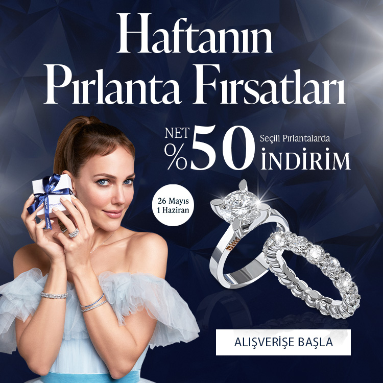 Pırlanta mücevher alışverişinizde ilk üyeliğe özel 1.000 TL hediye indirim çeki! Yüzük, kolye, küpe, bilekliklerde Blue Diamond ayrıcalığını keşfedin.                                            