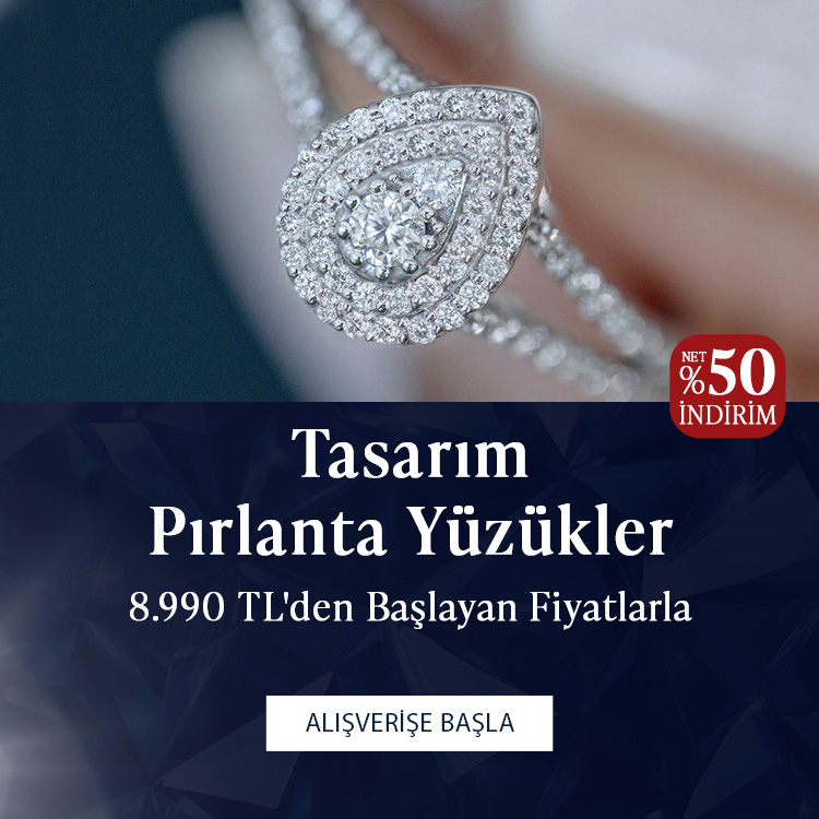 Pırlanta mücevher alışverişinizde ilk üyeliğe özel 1.000 TL hediye indirim çeki! Yüzük, kolye, küpe, bilekliklerde Blue Diamond ayrıcalığını keşfedin.                                                            