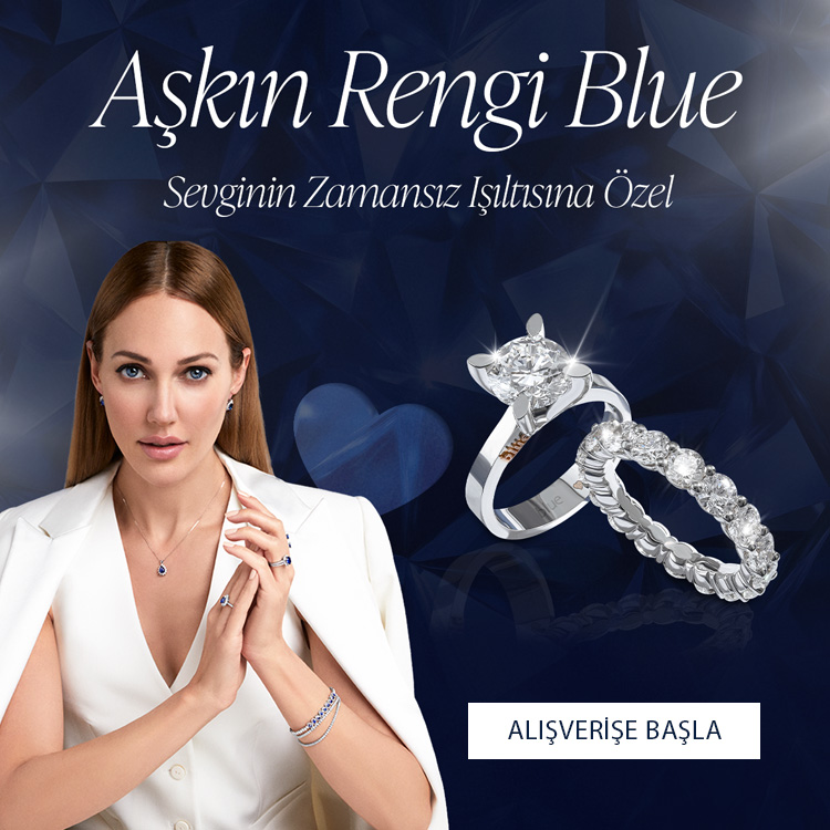 Pırlanta mücevher alışverişinizde ilk üyeliğe özel 1.500 TL hediye indirim çeki! Yüzük, kolye, küpe, bileklik, pırlanta da Blue Diamond ayrıcalığını keşfedin.                                                              