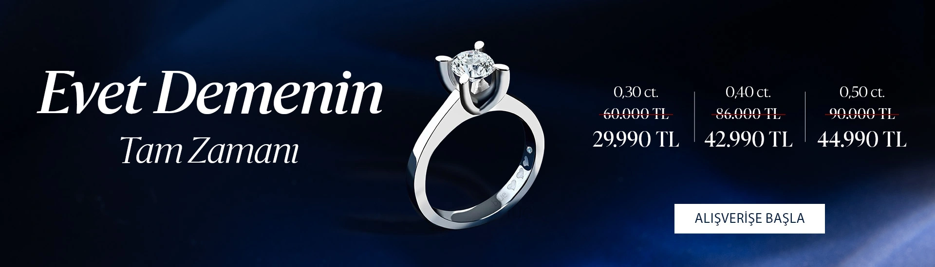 Pırlanta mücevher alışverişinizde ilk üyeliğe özel 1.000 TL hediye indirim çeki! Yüzük, kolye, küpe, bileklik, pırlanta da Blue Diamond ayrıcalığını keşfedin.                                            