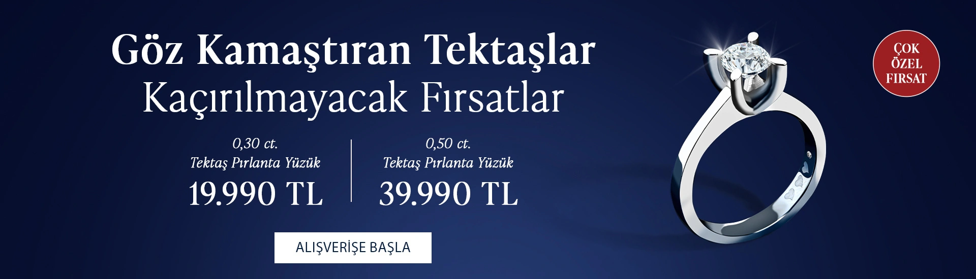 Pırlanta mücevher alışverişinizde ilk üyeliğe özel 1.000 TL hediye indirim çeki! Yüzük, kolye, küpe, bilekliklerde Blue Diamond ayrıcalığını keşfedin.                                                    