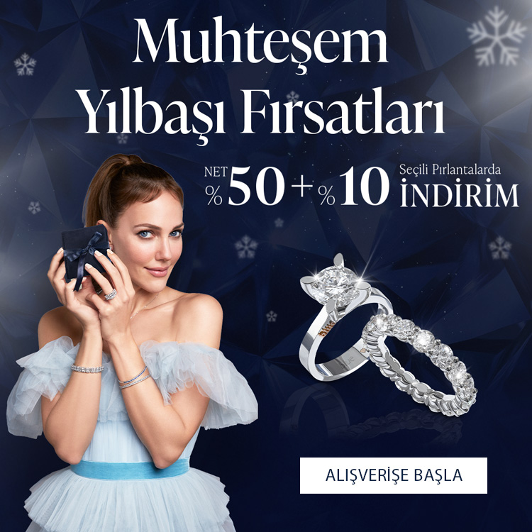 Pırlanta mücevher alışverişinizde ilk üyeliğe özel 1.500 TL hediye indirim çeki! Yüzük, kolye, küpe, bileklik, pırlanta da Blue Diamond ayrıcalığını keşfedin.                                                    