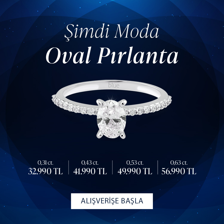 Pırlanta mücevher alışverişinizde ilk üyeliğe özel 2.500 TL hediye indirim çeki! Yüzük, kolye, küpe, bileklik, pırlanta da Blue Diamond ayrıcalığını keşfedin.                                                                                                        