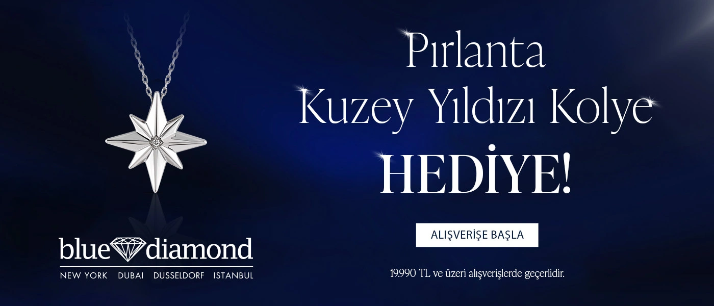 Pırlanta Kuzey Yıldızı Kolye hediye