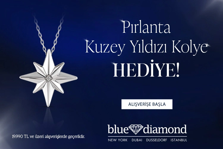 Pırlanta Kuzey Yıldızı Kolye hediye