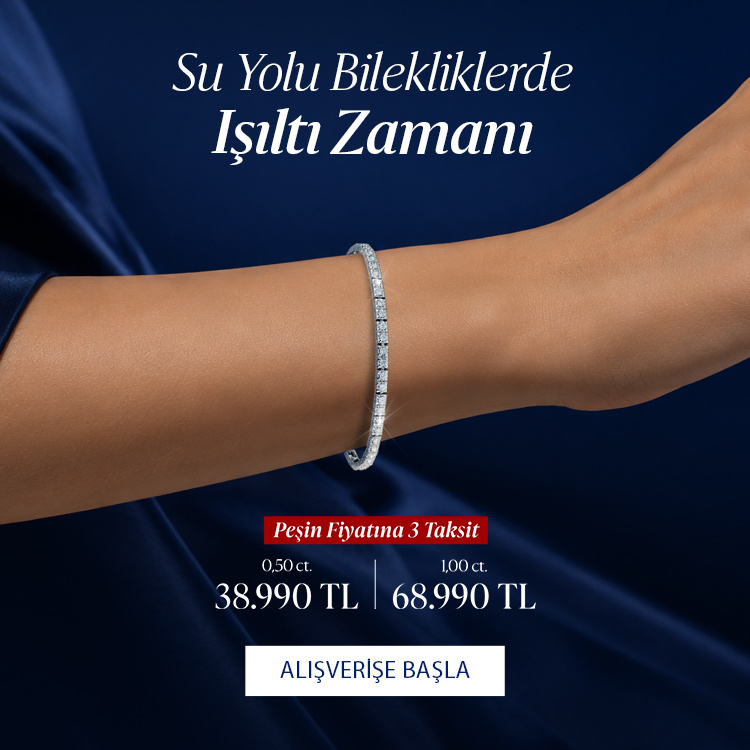Pırlanta mücevher alışverişinizde ilk üyeliğe özel 2.500 TL hediye indirim çeki! Yüzük, kolye, küpe, bileklik, pırlanta da Blue Diamond ayrıcalığını keşfedin.                                                                                                                                