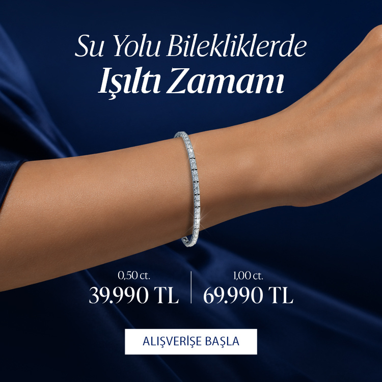 Pırlanta mücevher alışverişinizde ilk üyeliğe özel 2.500 TL hediye indirim çeki! Yüzük, kolye, küpe, bileklik, pırlanta da Blue Diamond ayrıcalığını keşfedin.                                                                                                                  