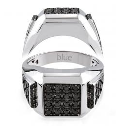 0,50 Karat Siyah Pırlantalı Erkek Yüzüğü