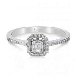 0,17 Karat Baget Pırlanta Yüzük