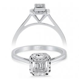 0,09 Karat Baget Pırlanta Yüzük