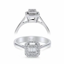 0,20 Karat Baget Pırlanta Yüzük