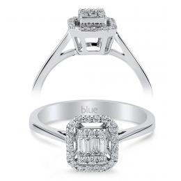 0,15 Karat Baget Pırlanta Yüzük