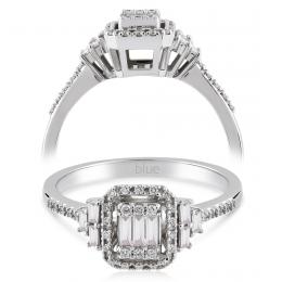 0,21 Karat Baget Pırlanta Yüzük