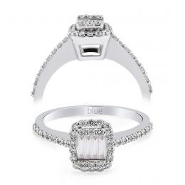 0,40 Karat Baget Pırlanta Yüzük