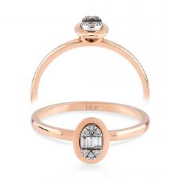 0,05 Karat Baget Pırlanta Yüzük