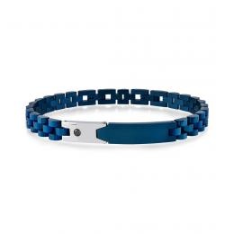 0,10 Karat Siyah Pırlantalı Erkek Bileklik