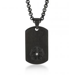 0,02 Karat Pırlantalı Erkek Kolye