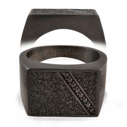 0,13 Karat Siyah Pırlantalı Erkek Yüzüğü