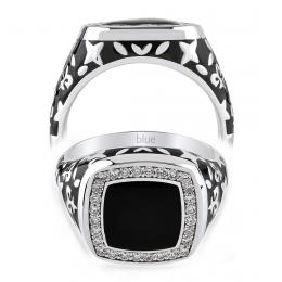 0,38 Karat Pırlantalı Erkek Yüzüğü