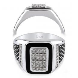 0,38 Karat Pırlantalı Erkek Yüzüğü