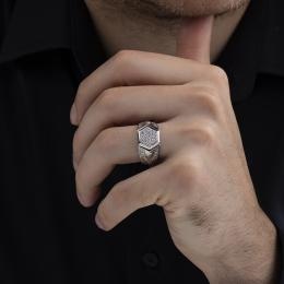0,70 Karat Pırlantalı Erkek Yüzüğü