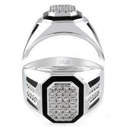 0,39 Karat Pırlantalı Erkek Yüzüğü