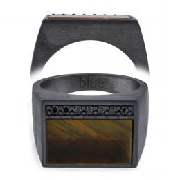 0,27 Karat Siyah Pırlantalı Erkek Yüzüğü