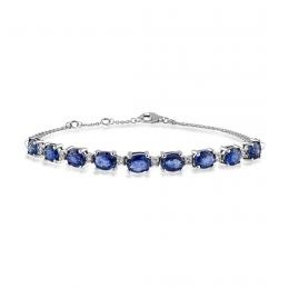 3,64 Karat Pırlanta Safir Bileklik
