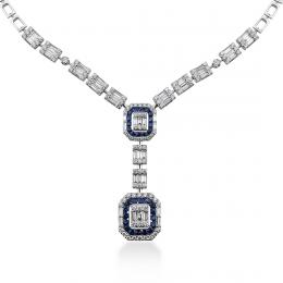 3,83 Karat Pırlantalı Safir Gerdanlık