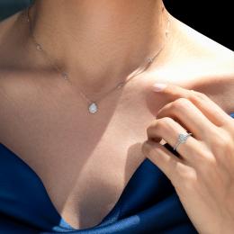 0,32 Karat Pırlanta Tasarım Kolye