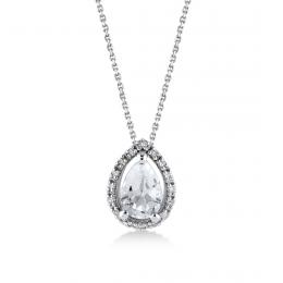 Pırlanta Topaz Kolye