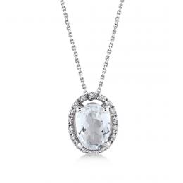 Pırlanta Topaz Kolye
