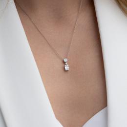 0,34 Karat Pırlanta Tasarım Kolye