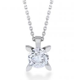 1,00 Karat Pırlanta Tektaş Kolye