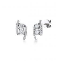 0,60 Karat Tasarım Pırlanta Küpe