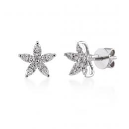 0,26 Karat Pırlanta Tasarım Küpe