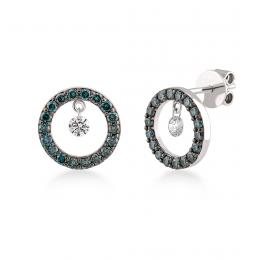 0,69 Karat Pırlanta Tasarım Küpe