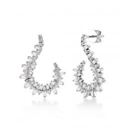 1,73 Karat Pırlanta Tasarım Küpe