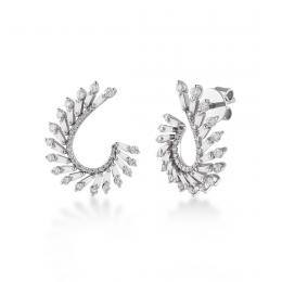 0,81 Karat Pırlanta Tasarım Küpe