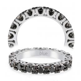 2,00 Karat Siyah Pırlanta Tamtur Yüzük