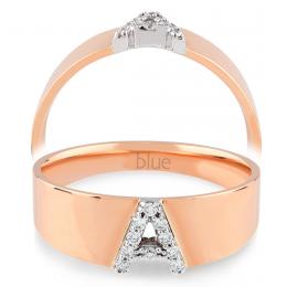 0,07 Karat A Harfi Pırlanta Yüzük