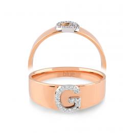 0,07 Karat G Harfi Pırlanta Yüzük