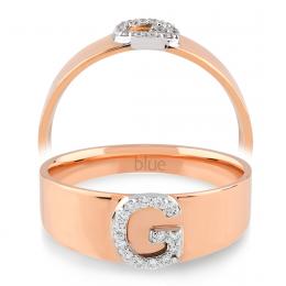 0,07 Karat G Harfi Pırlanta Yüzük