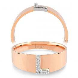 0,03 Karat L Harfi Pırlanta Yüzük