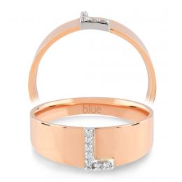 0,03 Karat L Harfi Pırlanta Yüzük