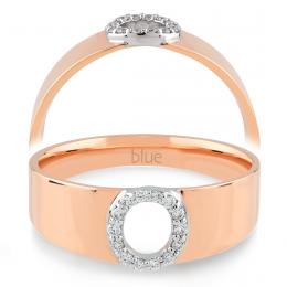 0,07 Karat O Harfi Pırlanta Yüzük