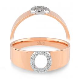 0,07 Karat O Harfi Pırlanta Yüzük