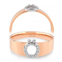 0,08 Karat Ö Harfi Pırlanta Yüzük