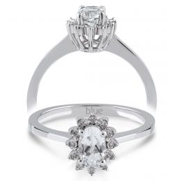 0,57 Karat Pırlanta Topaz Yüzük